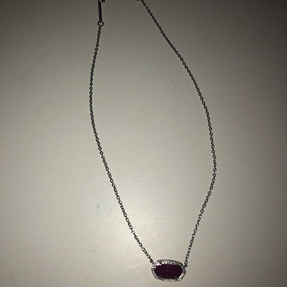 Kendra Scott Elisa Pendant In Purple! View 3